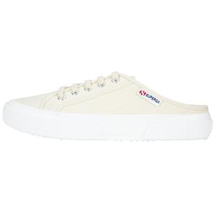 SUPERGA板鞋懒人一脚蹬拖鞋女休闲半拖鞋外穿平底帆布小白鞋女