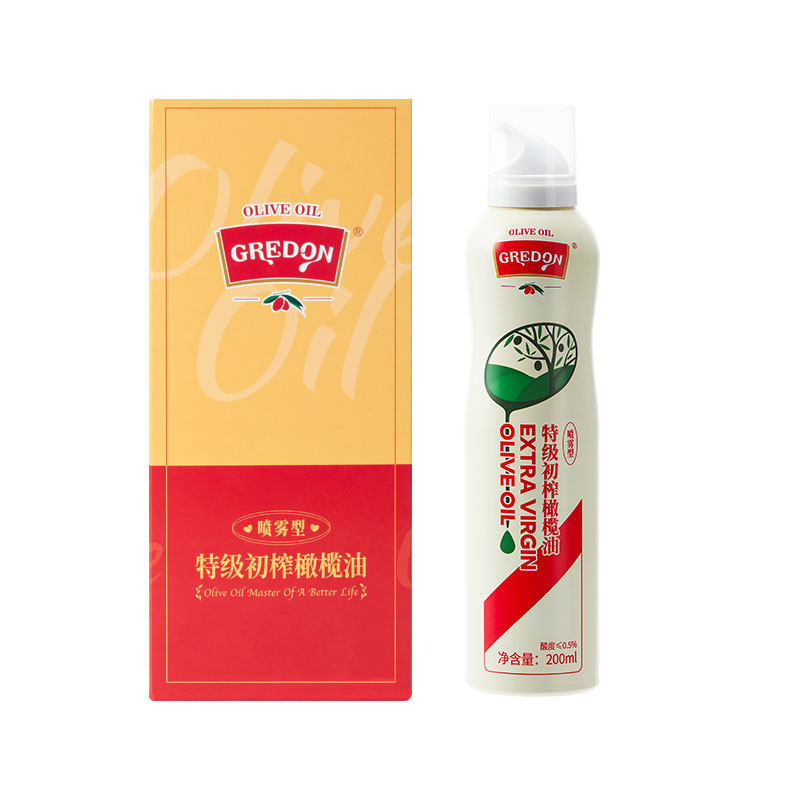 喷雾型特级初榨橄榄油西班牙进口原油食用油凉拌轻食200ml礼盒装