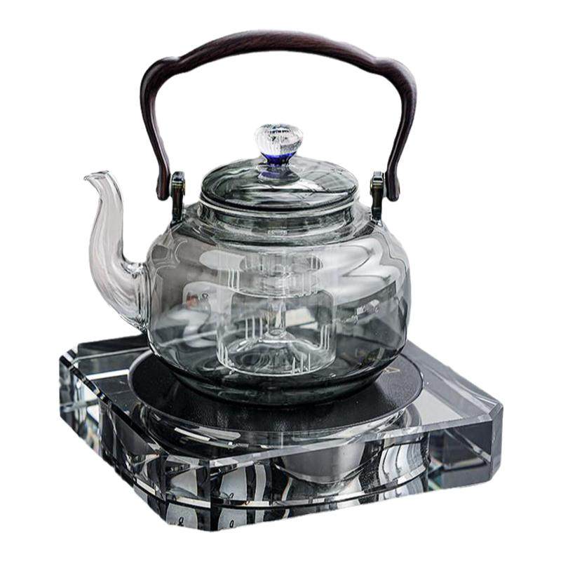 水晶电陶炉套装煮茶器2024新款耐高温玻璃壶家用烧水壶泡茶煮茶炉