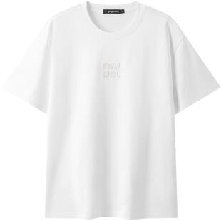 gxg.jeans男装  250g重磅简约字母休闲宽松圆领短袖T恤 25夏新品