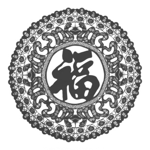 百福图肆福字不锈钢CAD图纸模型激光切割手工下料设计图纸DXF DWG