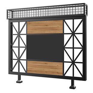 餐厅屏风装饰火锅店卡座隔断铁艺围栏饭店隔栏栅栏矮隔墙护栏玄关