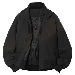 UNCLEBLUE90白鸭绒美式飞行员羽绒服男士cleanfit高级感痞帅短款