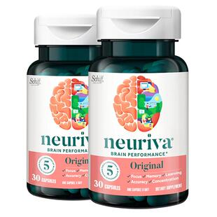 Neuriva脑动力纽睿华经典款补脑辅助考研考公成人记忆力30粒2瓶装
