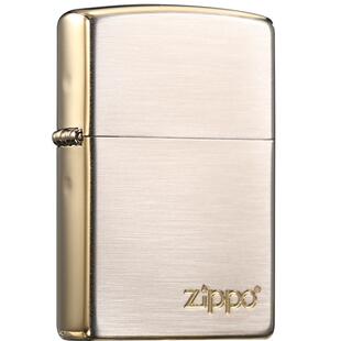 zippo打火机正品 镀金经典标志限量正版送男友高档礼物煤油防风