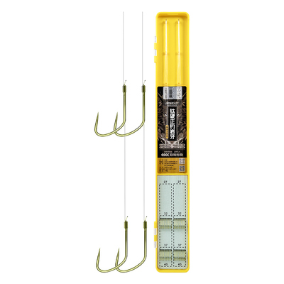 久岩钛合金黑坑岩牙子线双钩成品