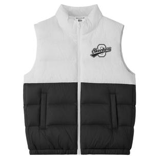 【童星同款】Skechers斯凯奇男童羽绒马甲儿童三防保暖羽绒背心