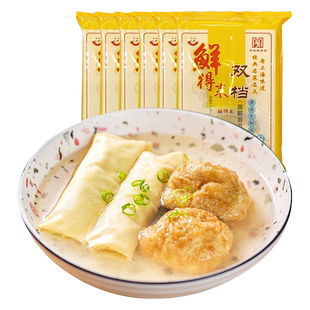 6袋鲜得来双档水面筋塞肉百叶包中华老字号美食点心肉汤上海小吃