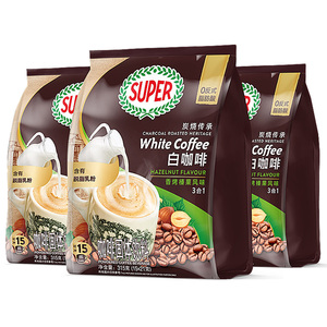 进口超级白咖啡三合一速溶3包