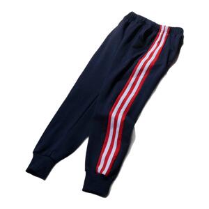 纯棉春夏秋冬款加绒深蓝色校服裤