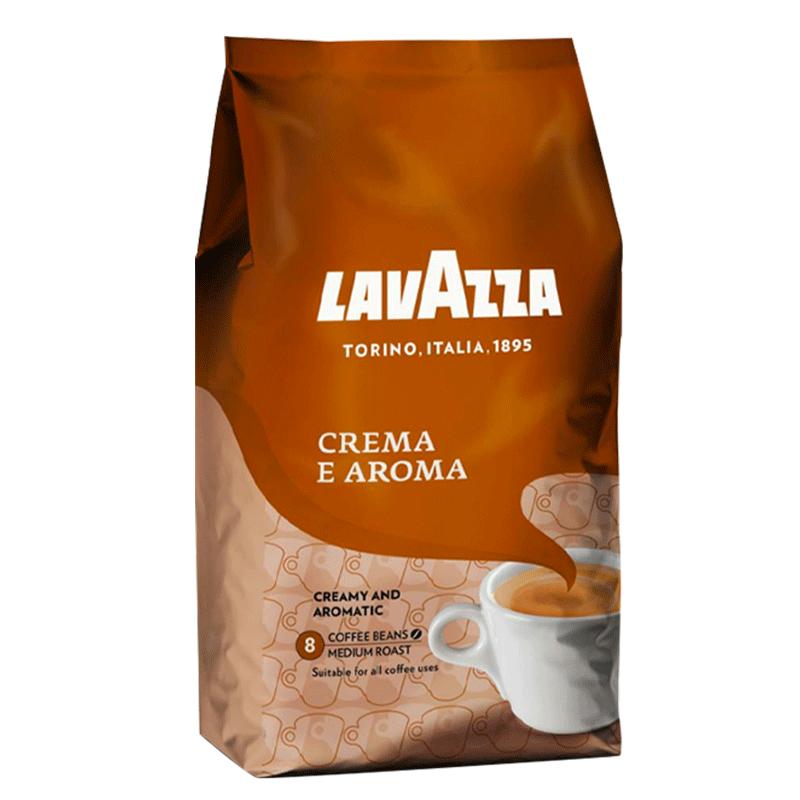 LAVAZZA拉瓦萨意大利原装进口太阳CremaeAroma醇香咖啡豆中烘1kg