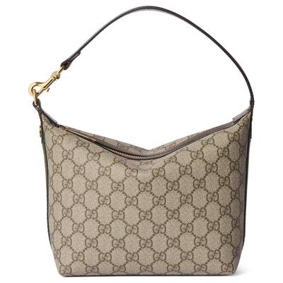 9.9/9.5新GUCCI古驰Ophidia拉链开合Supreme帆布女款棕色单肩包