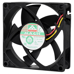永立MGT8012UB-R25暴力8025 12V 0.66A机箱电源大风量散热风扇8CM