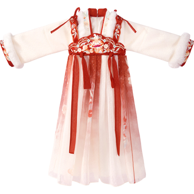 乌扣大橘大荔女童汉服襦裙