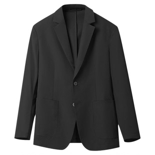 HLA/海澜之家轻商务时尚休闲西服25春夏新防晒平驳领通勤西装男款