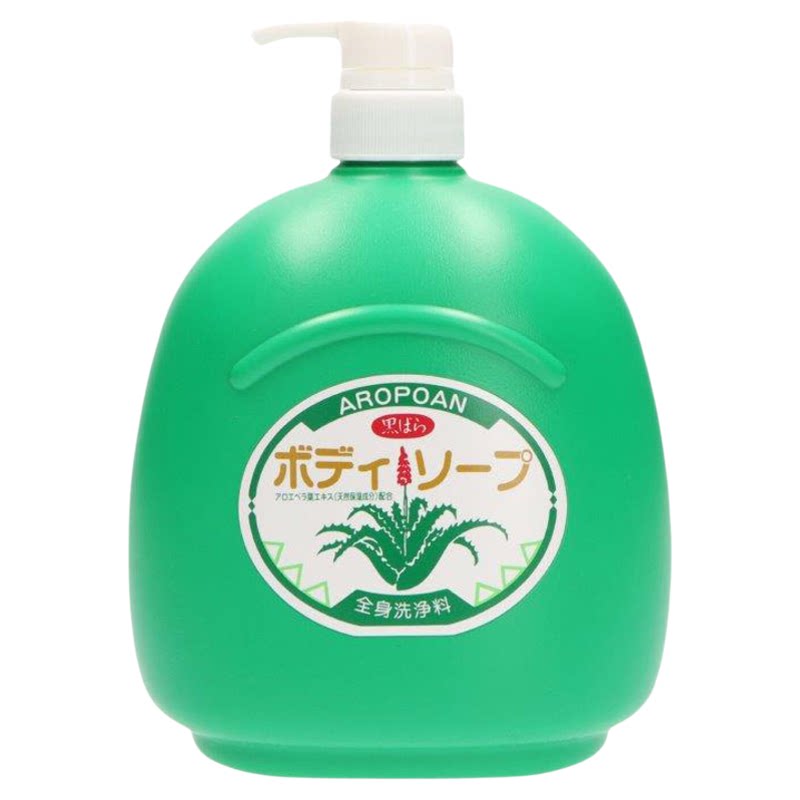 日本进口黑蔷薇本铺芦荟保湿滋润沐浴露1200ml大容量全家用
