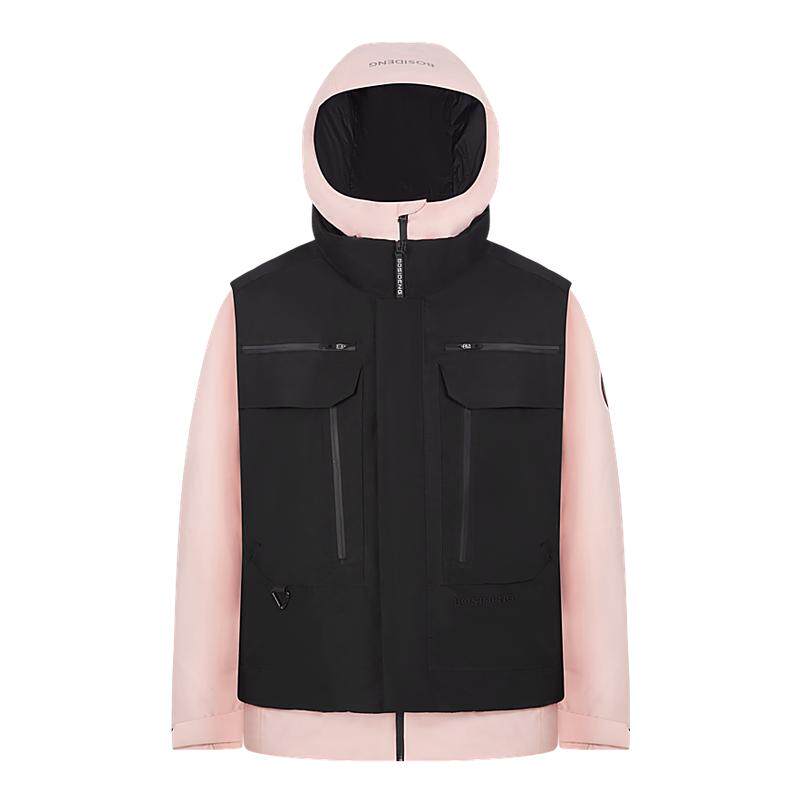 波司登奥莱女连帽保暖滑雪羽绒服