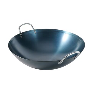 传统老式铁锅双耳铁锅家用纯熟铁不粘锅老款正宗家用厨师