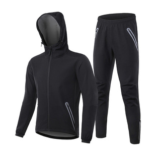 新款骑行服男秋冬季自行车骑行套装长袖长裤防风保暖户外运动外套