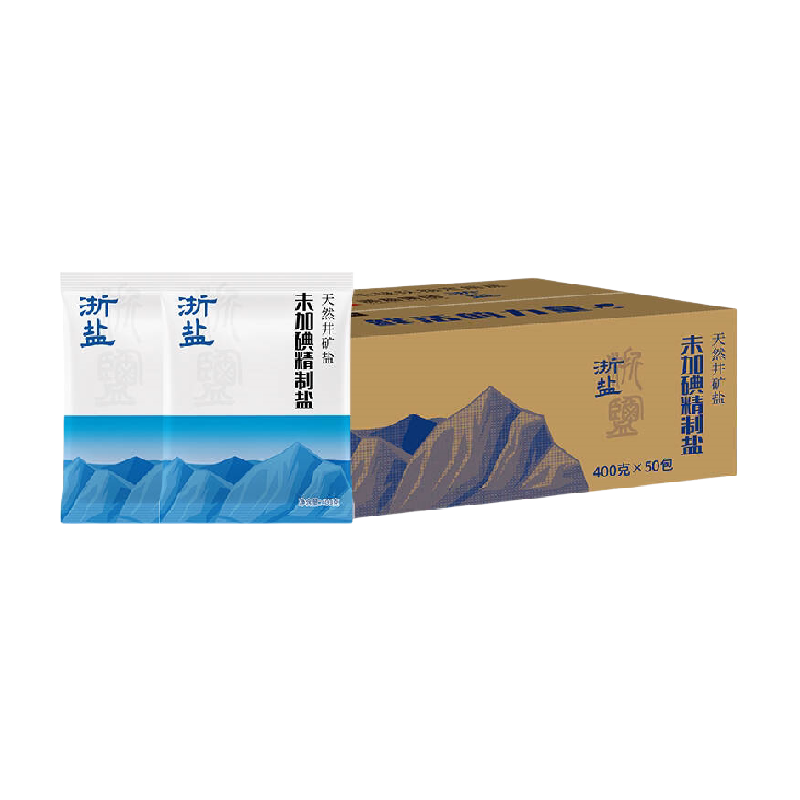 雪涛天然井矿盐400g*50包