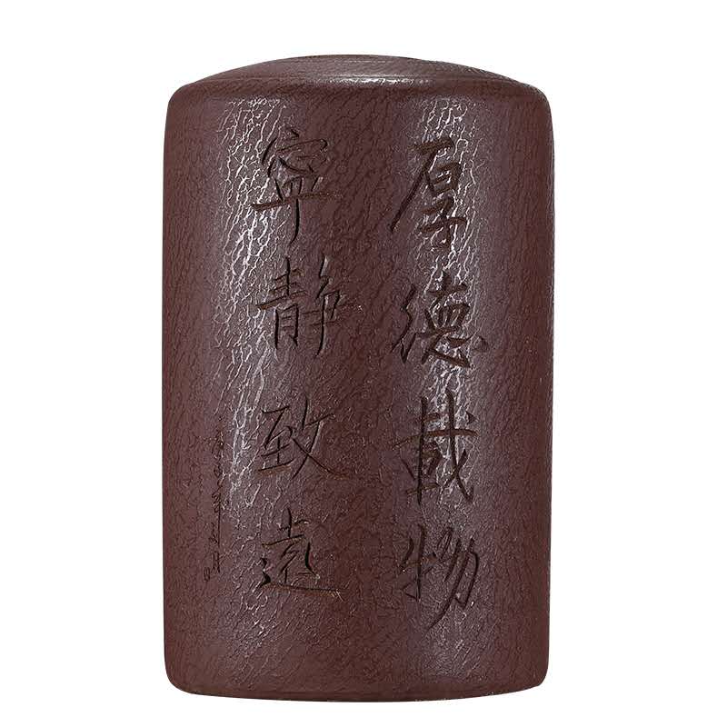 紫砂宜兴原矿大码手工密封茶缸