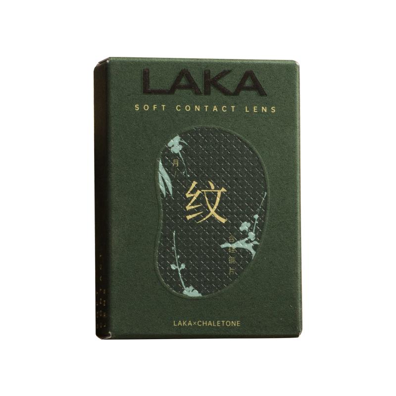 Laka蓝色美瞳月抛小直径混血棕自然彩色隐形眼镜舒适月抛轻烟浅梦