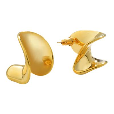 方圆脸贴面耳耳环夸张耳饰女