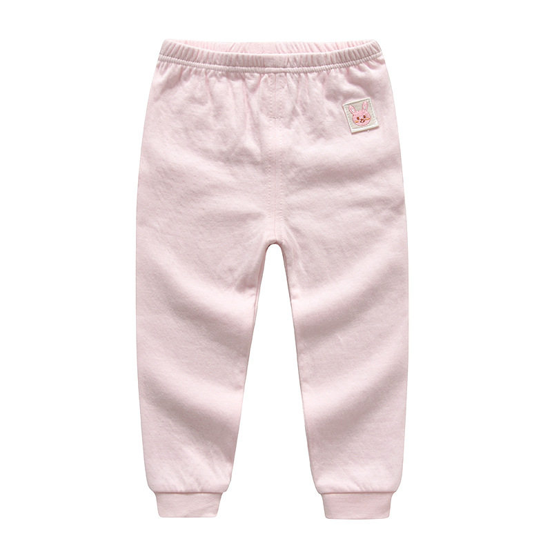 2条婴幼儿纯棉秋裤可开裆线裤