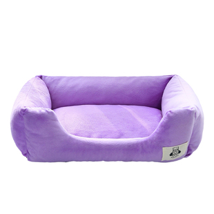 新款纯色四季通用加厚保暖方窝小型犬猫秋冬舒适短毛绒猫窝狗窝垫