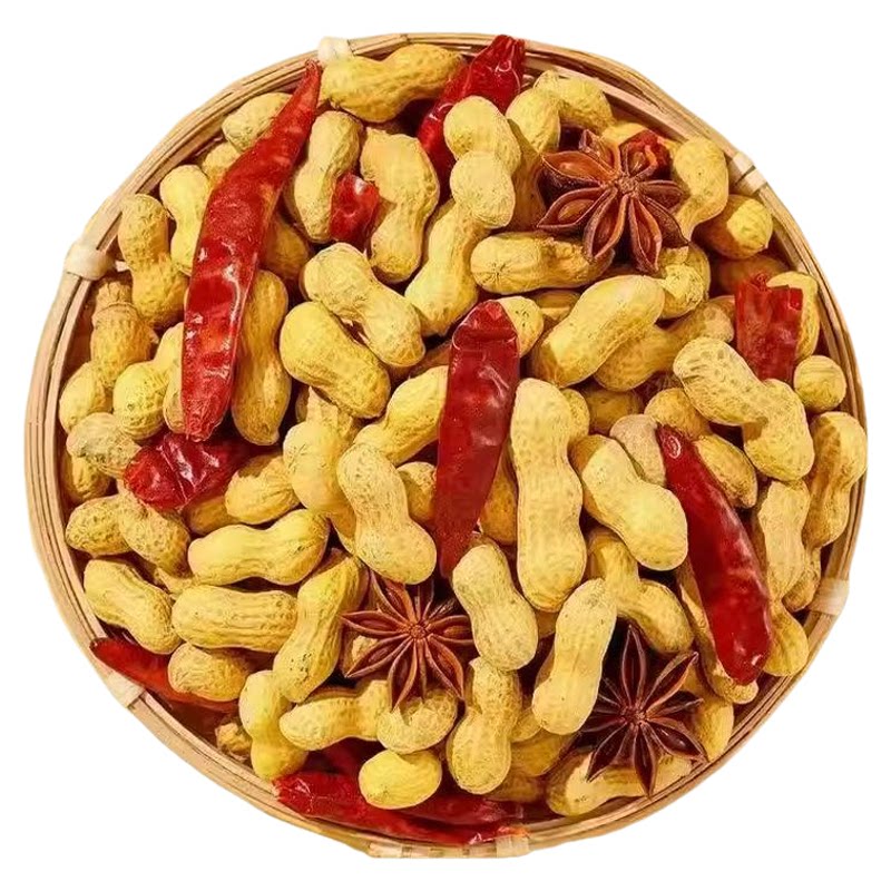 川香麻辣怪味花生多味五香味花生带壳鲜香微辣下酒菜零食坚果炒货