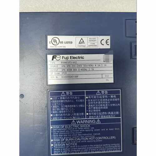 可维修议价  富士伺服驱动器RYH401F5VV2400W三相200240V输3相98V