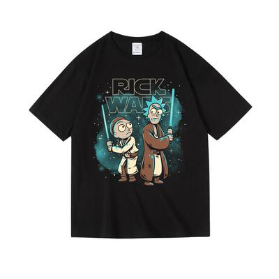 瑞克莫蒂迪联名潮牌男女情侣T恤