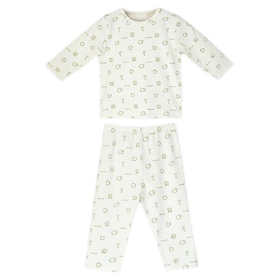 宝宝春秋有机棉家居服套装
