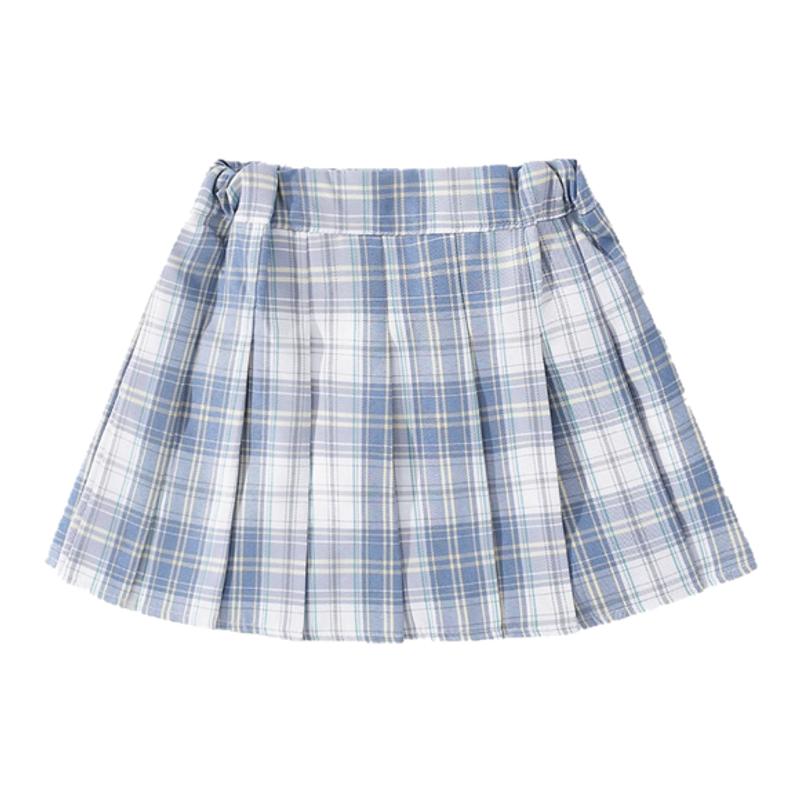 韩版女童学院风jk制服百褶短裙