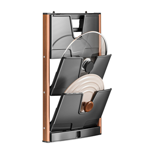 家用可折叠吸盘锅盖架壁挂式免打孔厨房置物架放砧板菜板收纳神器