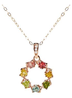 宫里上新天然宝石级碧玺项链