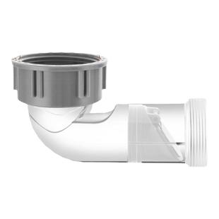 横向排水管厨房45接口横式防臭下水管58mm螺纹口横向排水防臭接头