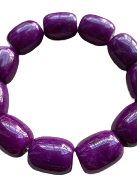 老坑料蓝紫色南非苏纪石单圈手串