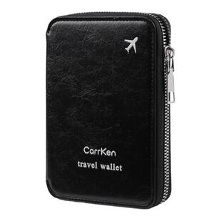 多功能简约男士护照夹保护套拉链证件卡包女款钱包旅行护照收纳包