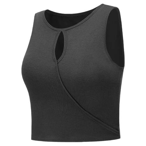 粒子狂热 | 天丝莫代尔螺纹运动内衣女高弹外穿健身瑜伽背心BR148