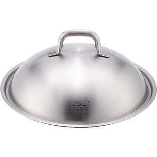 慕厨304不锈钢锅盖28/30/32/34/36cm加厚一体成型高拱无铆钉盖子