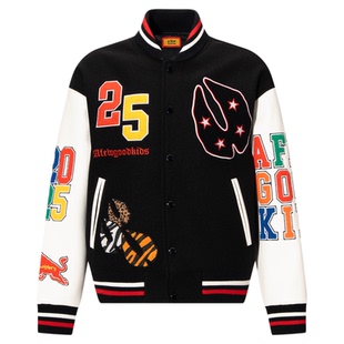 AFGK×乐透人生GT:即刻入戏 毛巾刺绣棒球服美式男女夹克外套