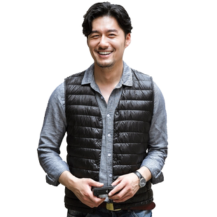 2025新款无领羽绒内胆马甲男秋冬轻薄羽绒服外套青年大码坎肩背心