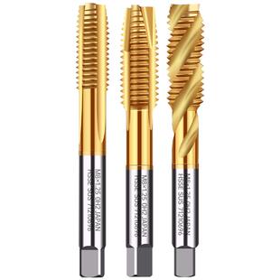 镀钛机用丝锥丝攻螺旋先端手用不锈钢攻丝m3m4m5m6m8m10m12m14M16