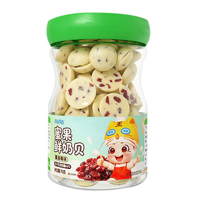 高钙鲜奶条水果味蜜果奶贝2罐装
