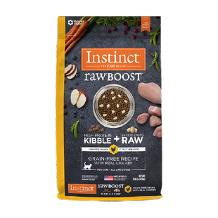 Instinct天然百利生鲜鸡冻干双拼猫粮4.5kg