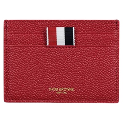 [春夏优惠]THOM BROWNE 质感卵石纹单卡包