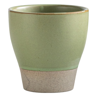 设计感粗陶手握杯陶瓷主人杯咖啡拉花杯茶杯水杯品茗杯仿古单杯