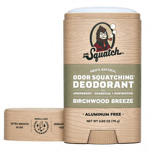 Dr. Squatch-Birchwood Breeze桦木微风木质无铝男士除臭棒75g