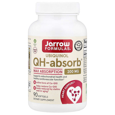 杰诺Jarrow泛醇QH-Absorb辅酶Q10心血管心肌健康保护